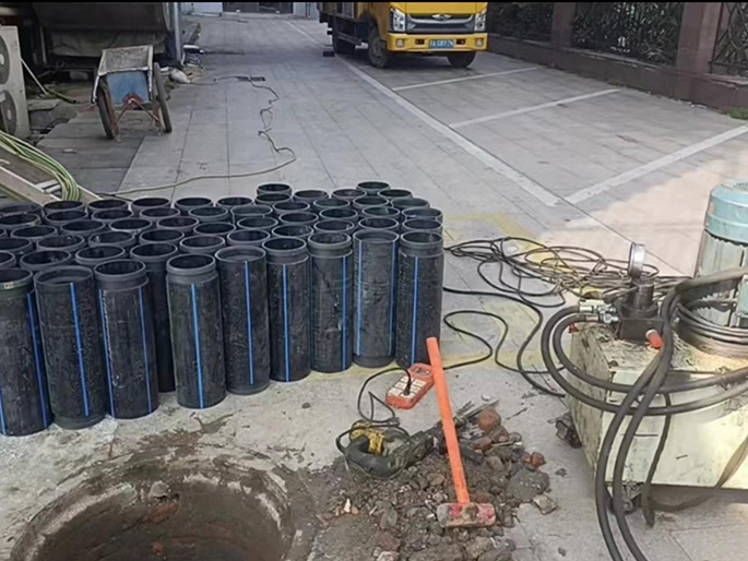 湖滨PE置换管厂家 DN315置换管 非开挖管短管置换